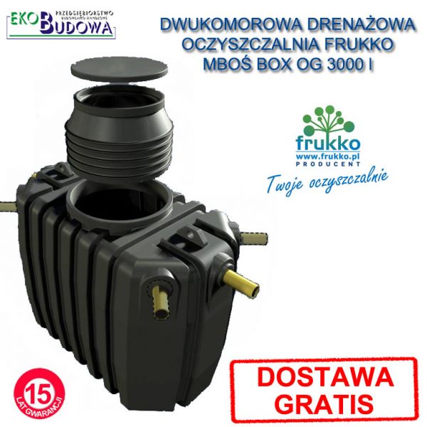 Przydomowe oczyszczalnie ścieków Frukko Projektowanie, montaż, dostawa gratis